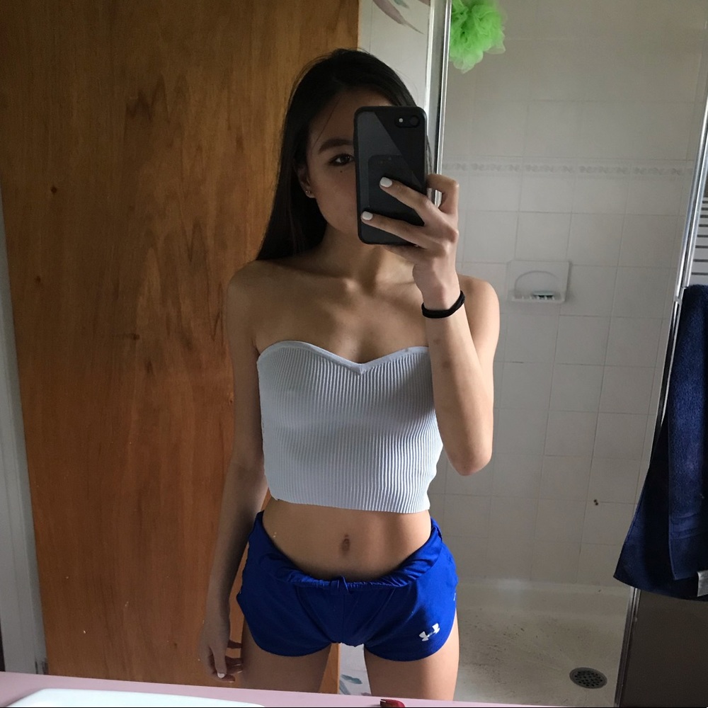 Light Blue Sweetheart Neck Tube Top